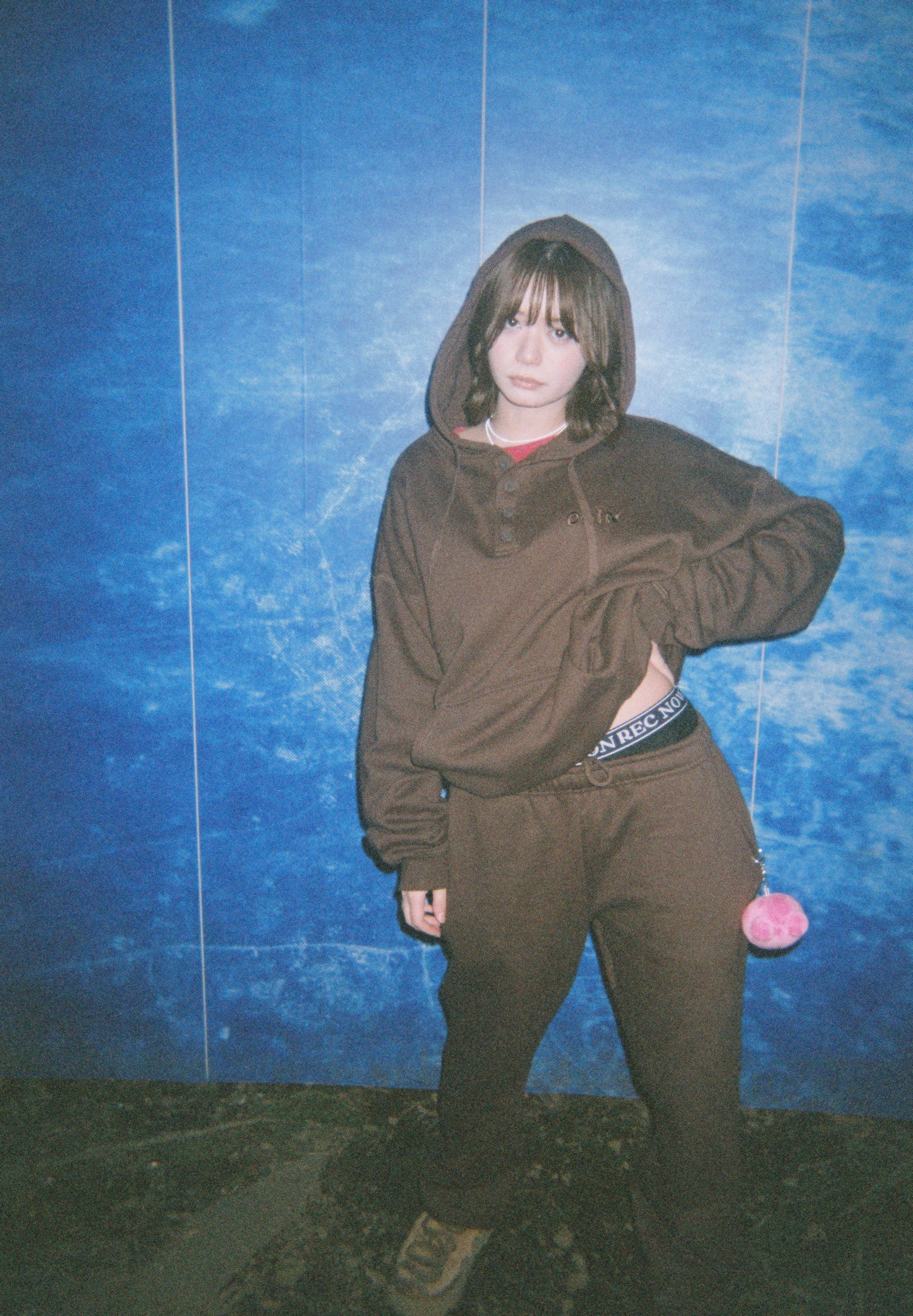 【受注商品】CPD FAMILY HENRY NECK HOODIE / BROWN