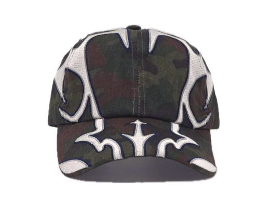 CPD "eNrOll" Cap / Dark Camo & White Embroidery