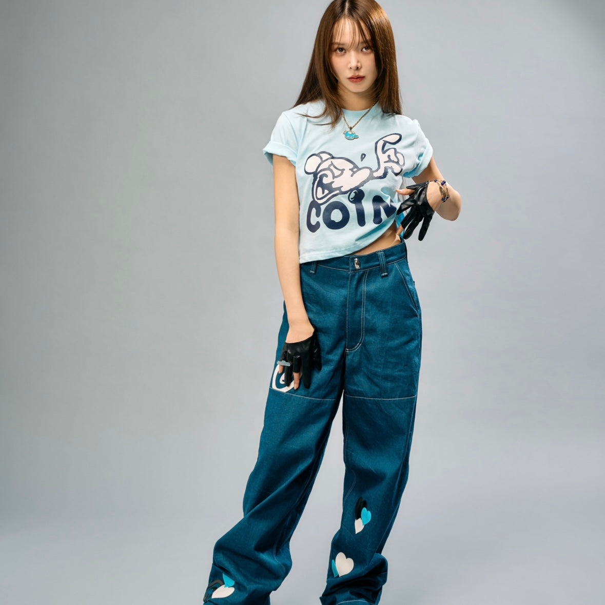 Mr.Shirai MINI TEE / Sky Blue