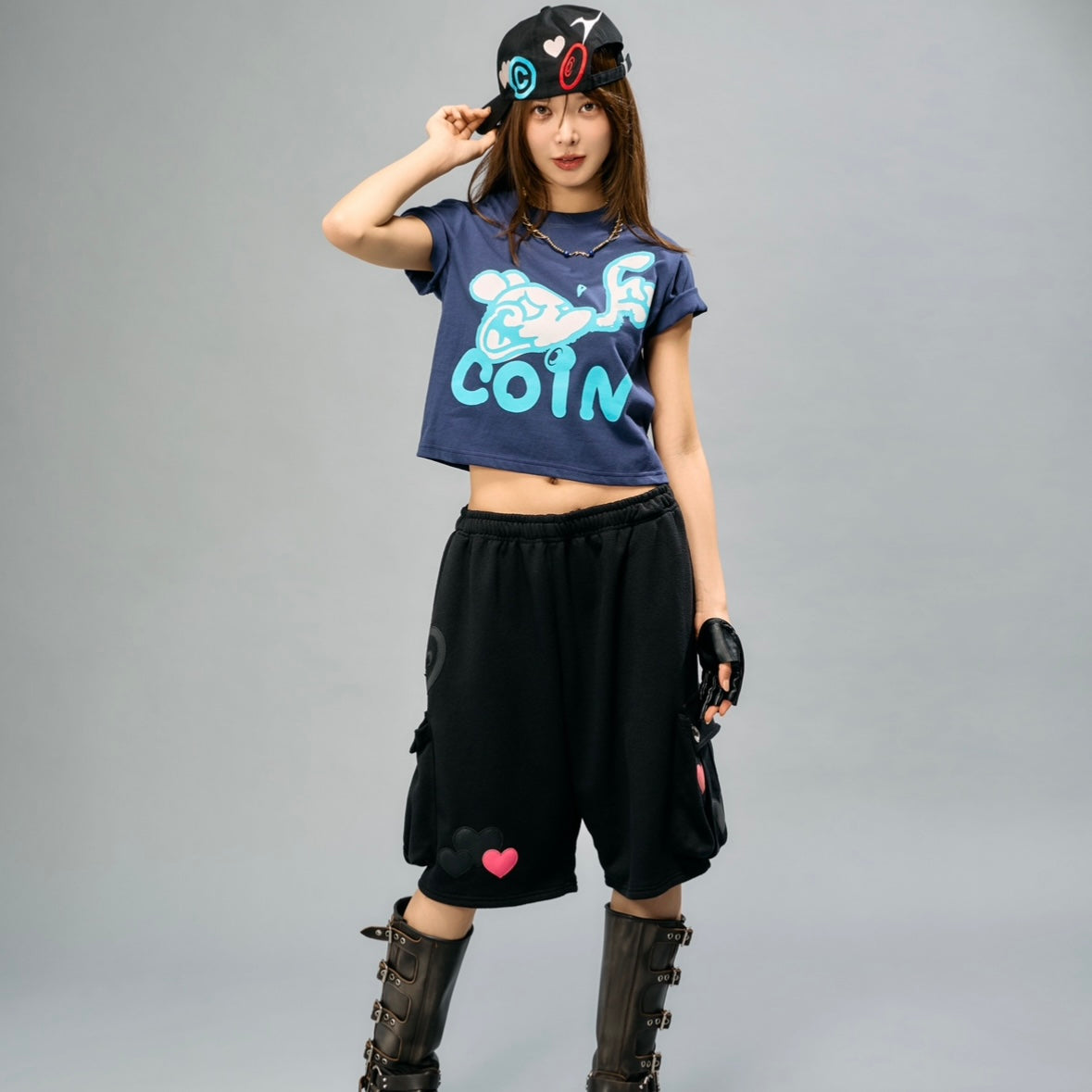 Mr.Shirai MINI TEE / Navy