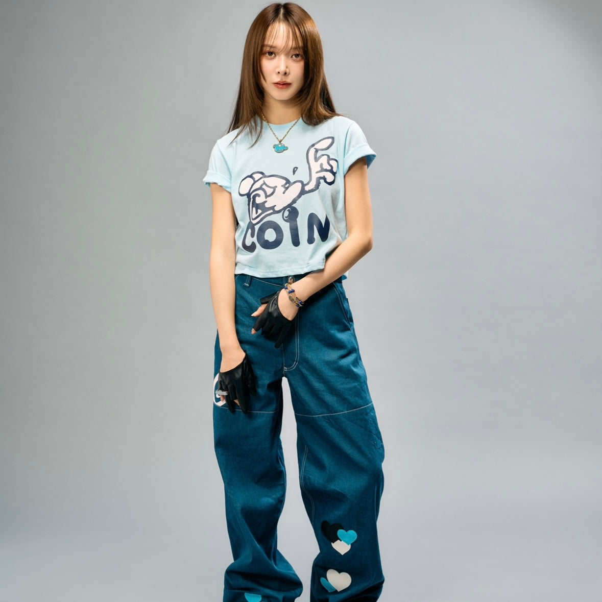 Mr.Shirai MINI TEE / Sky Blue