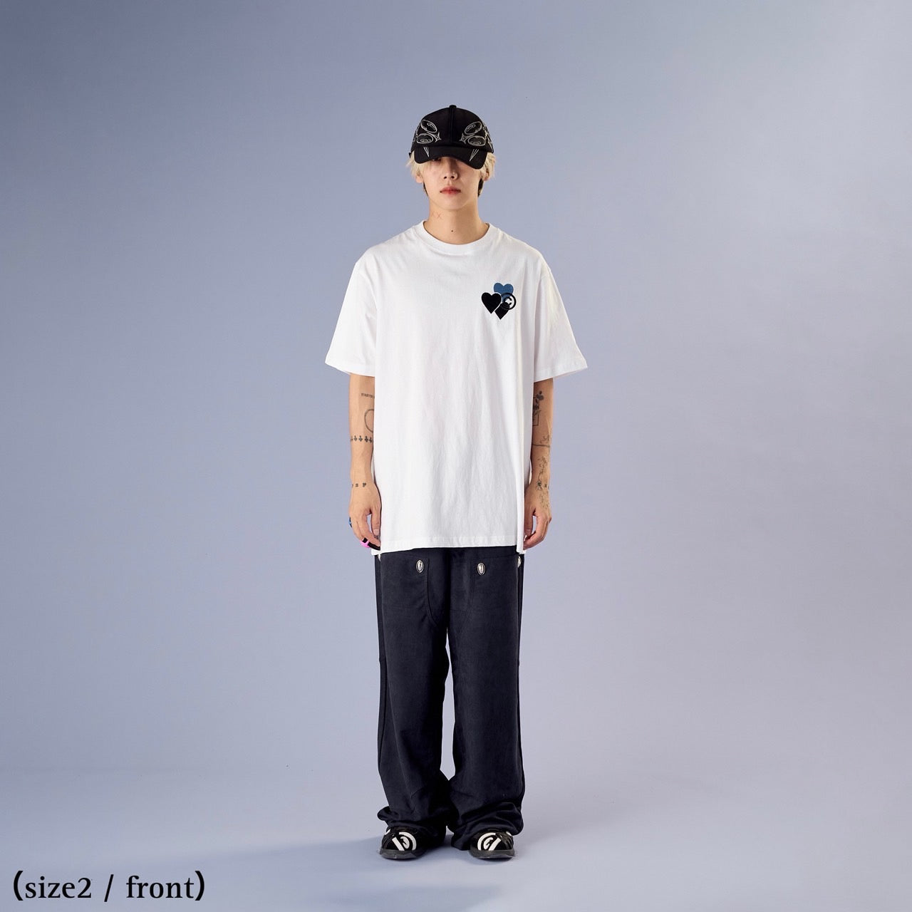 CPD HEART STITCH TEE / White