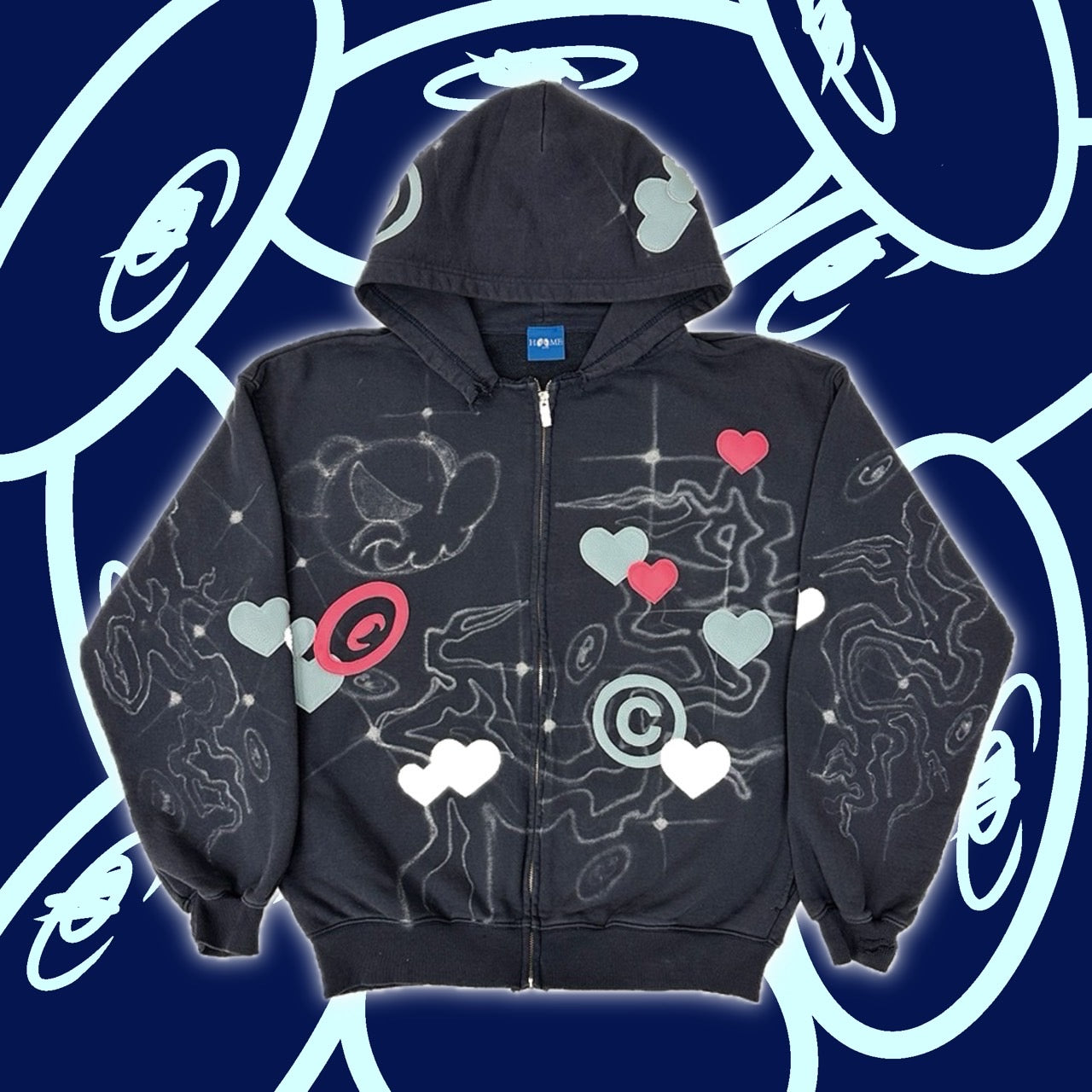 CPD LOVE Patch Zipper Hoodie