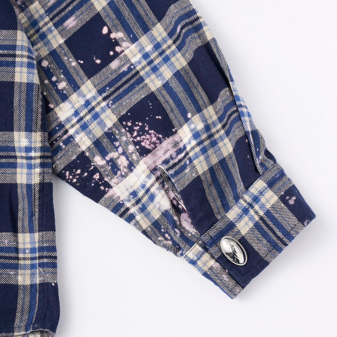 CPD LOVE SPLASHE FLANNEL SHIRTS / Navy White CHECK