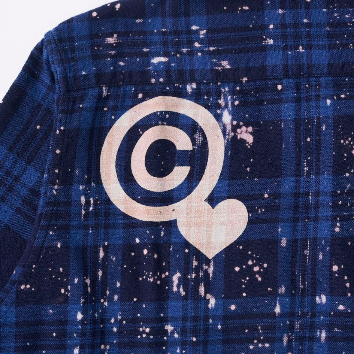 CPD LOVE SPLASHE FLANNEL SHIRTS / Navy Black CHECK