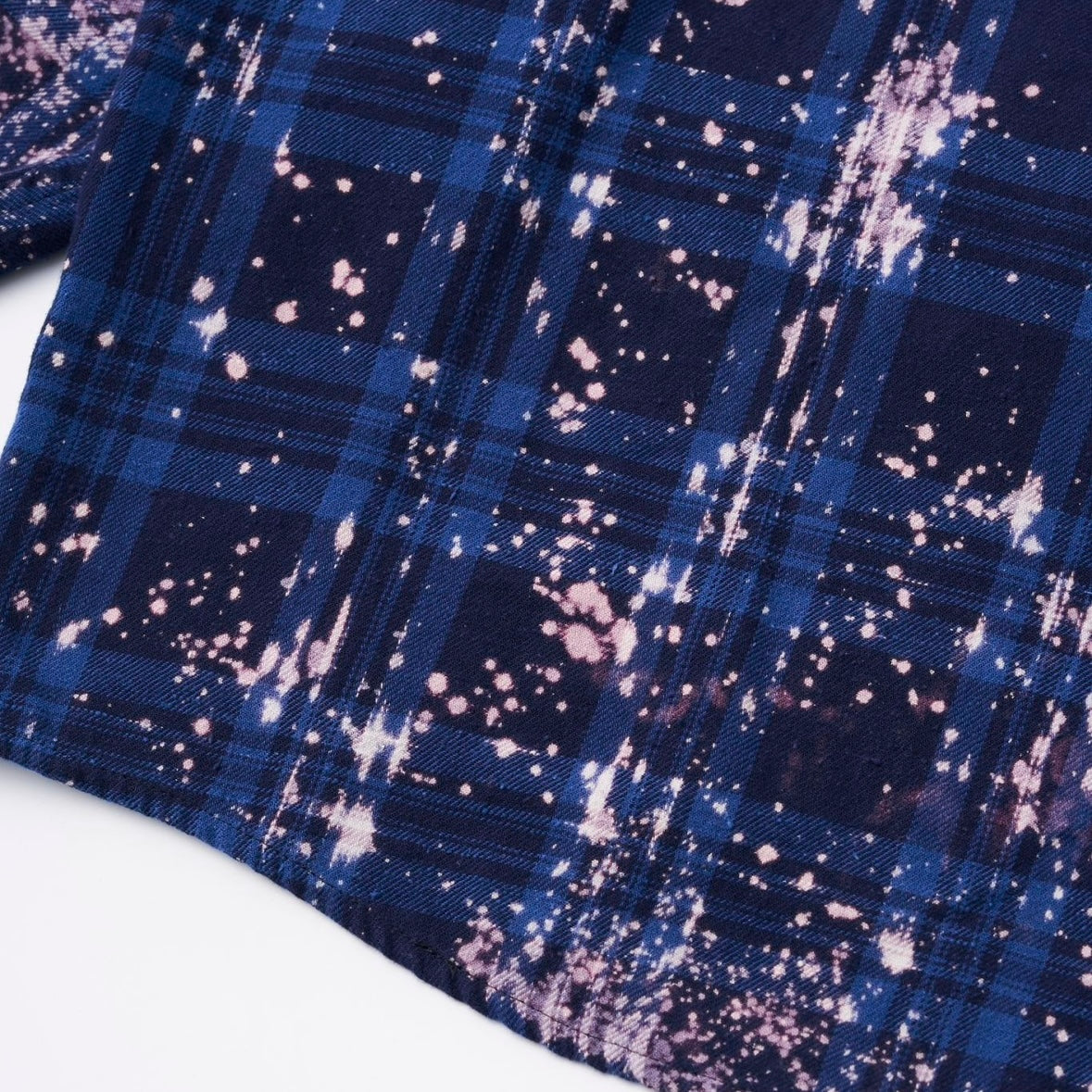 CPD LOVE SPLASHE FLANNEL SHIRTS / Navy Black CHECK