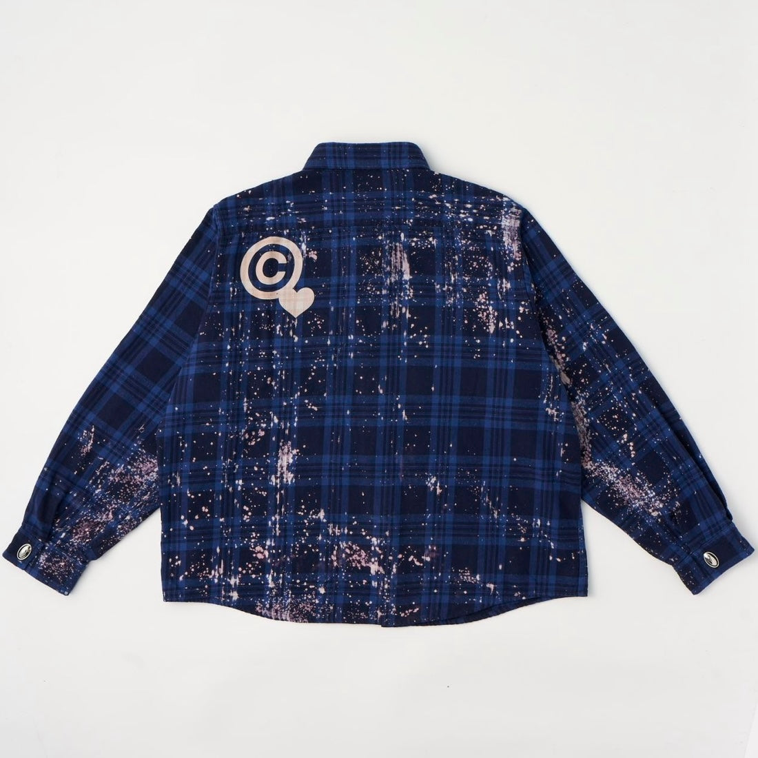 CPD LOVE SPLASHE FLANNEL SHIRTS / Navy Black CHECK