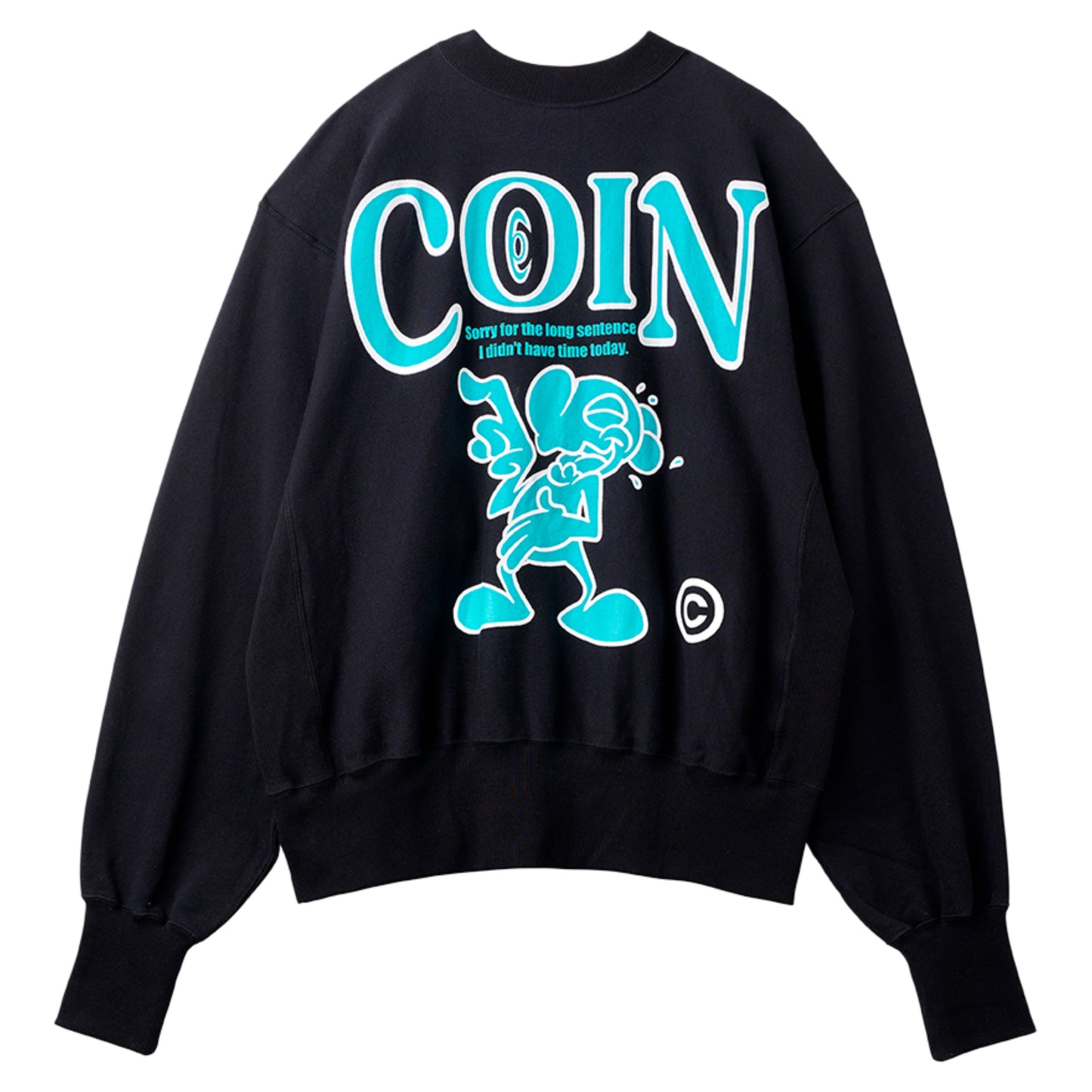 BRIDGE LOVE SILK Sweat shirt / BLACK