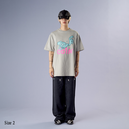 Mr.Shirai COiN TEE / Gray