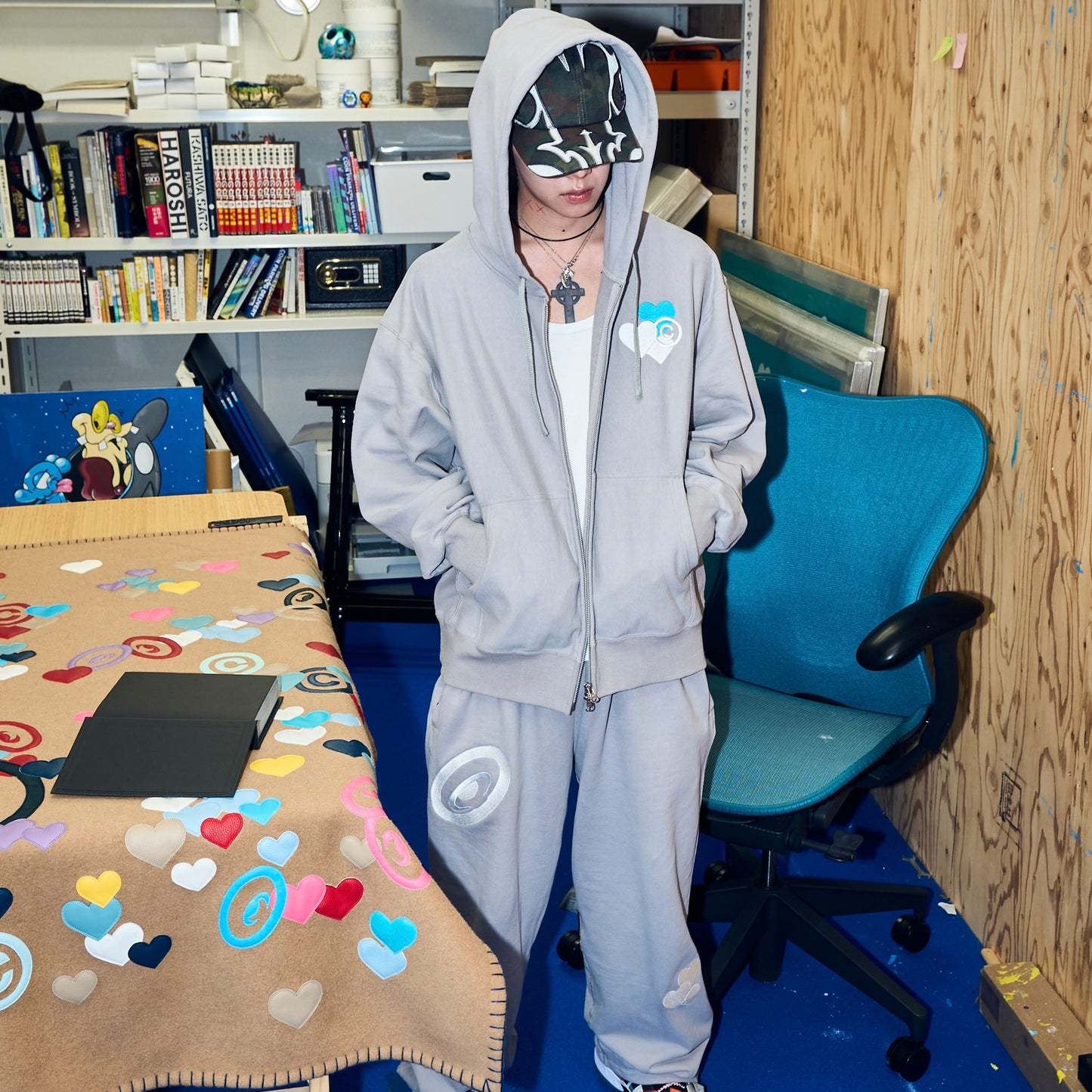 CPD LOVE STITCH HOODIE / Gray