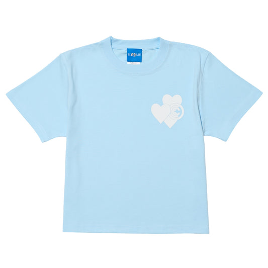 LOVE HEART MINI TEE / Sky Blue