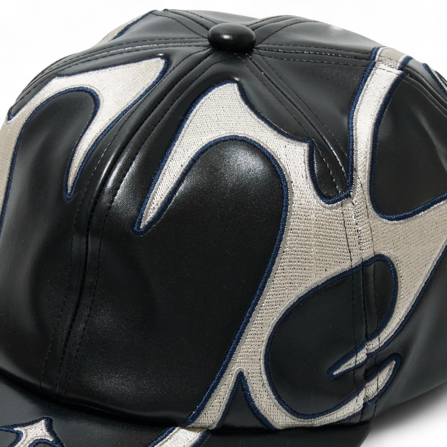 eNrOll Leather CAP / White