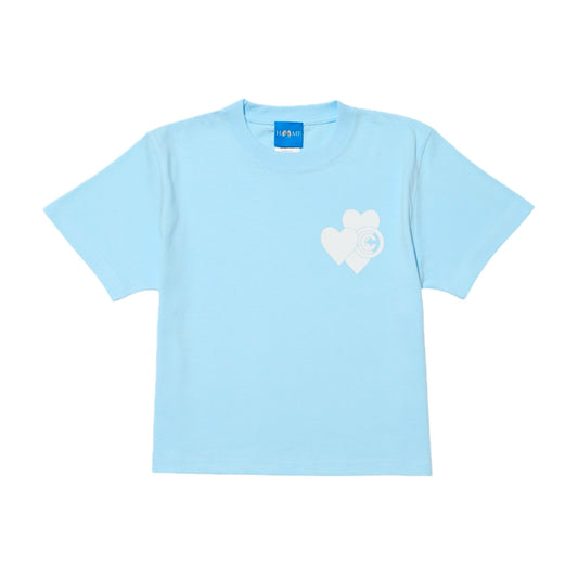 LOVE HEART MINI TEE / Sky Blue