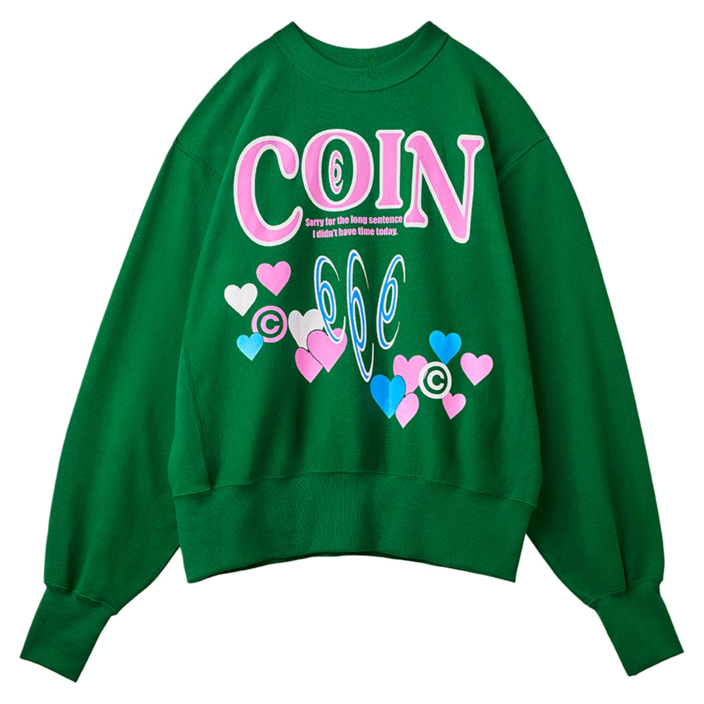 BRIDGE LOVE SILK Sweat shirt / GREEN