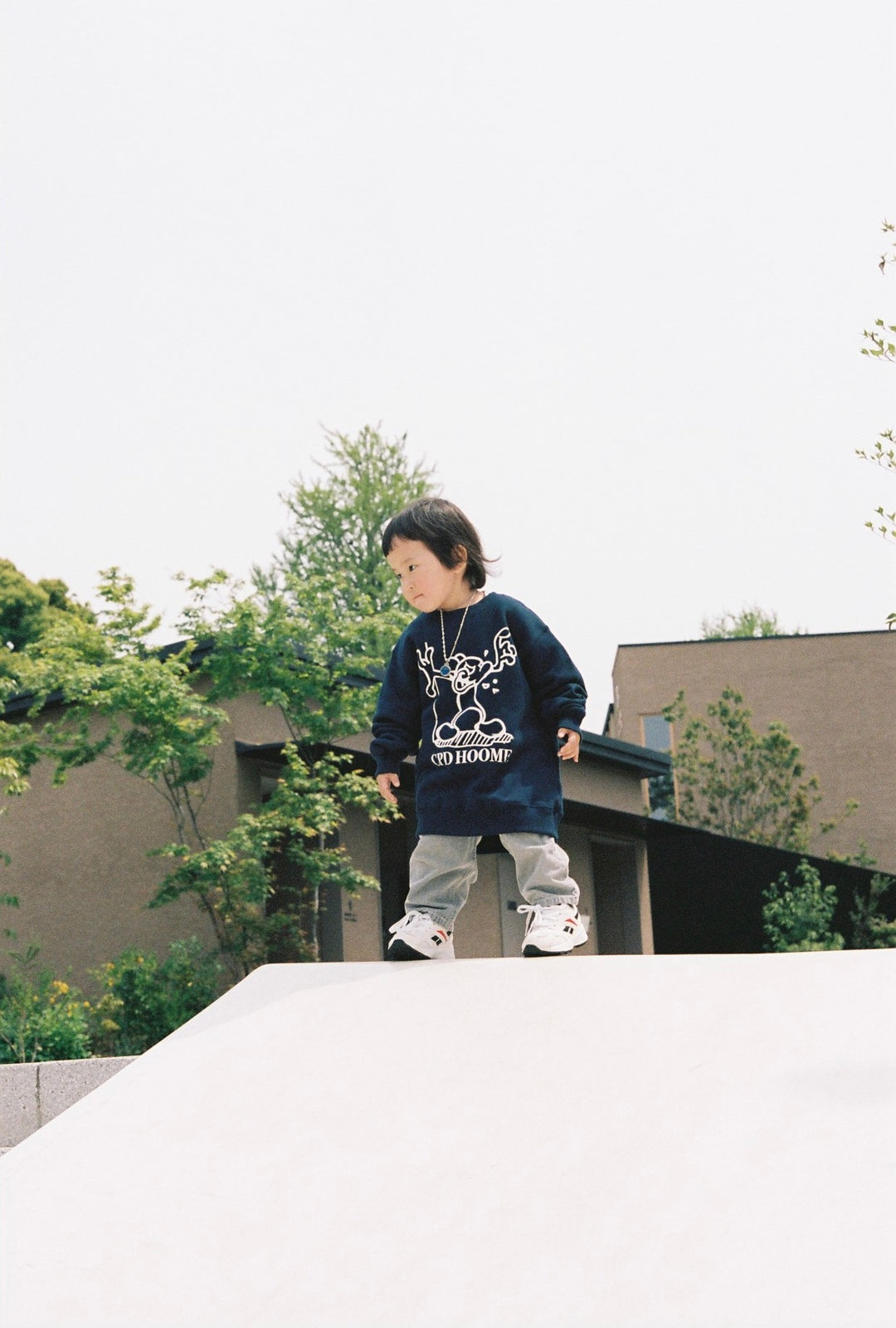【KIDS】 Shirai KIDS Sweat Trainer / Navy