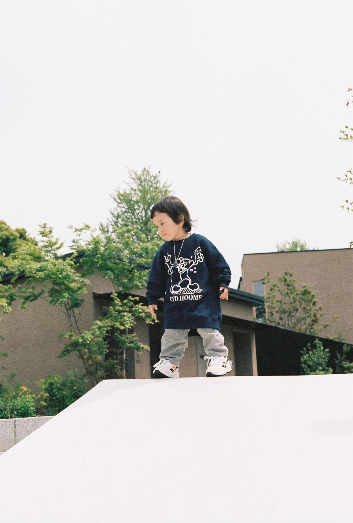 【KIDS】 Shirai KIDS Sweat Trainer / Navy