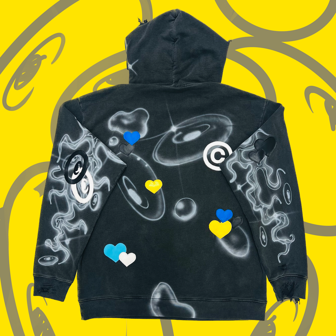 Pine tree pattern hoodie 