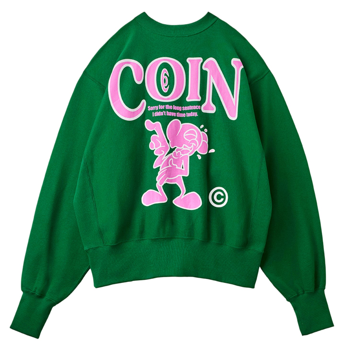 BRIDGE LOVE SILK Sweat shirt / GREEN