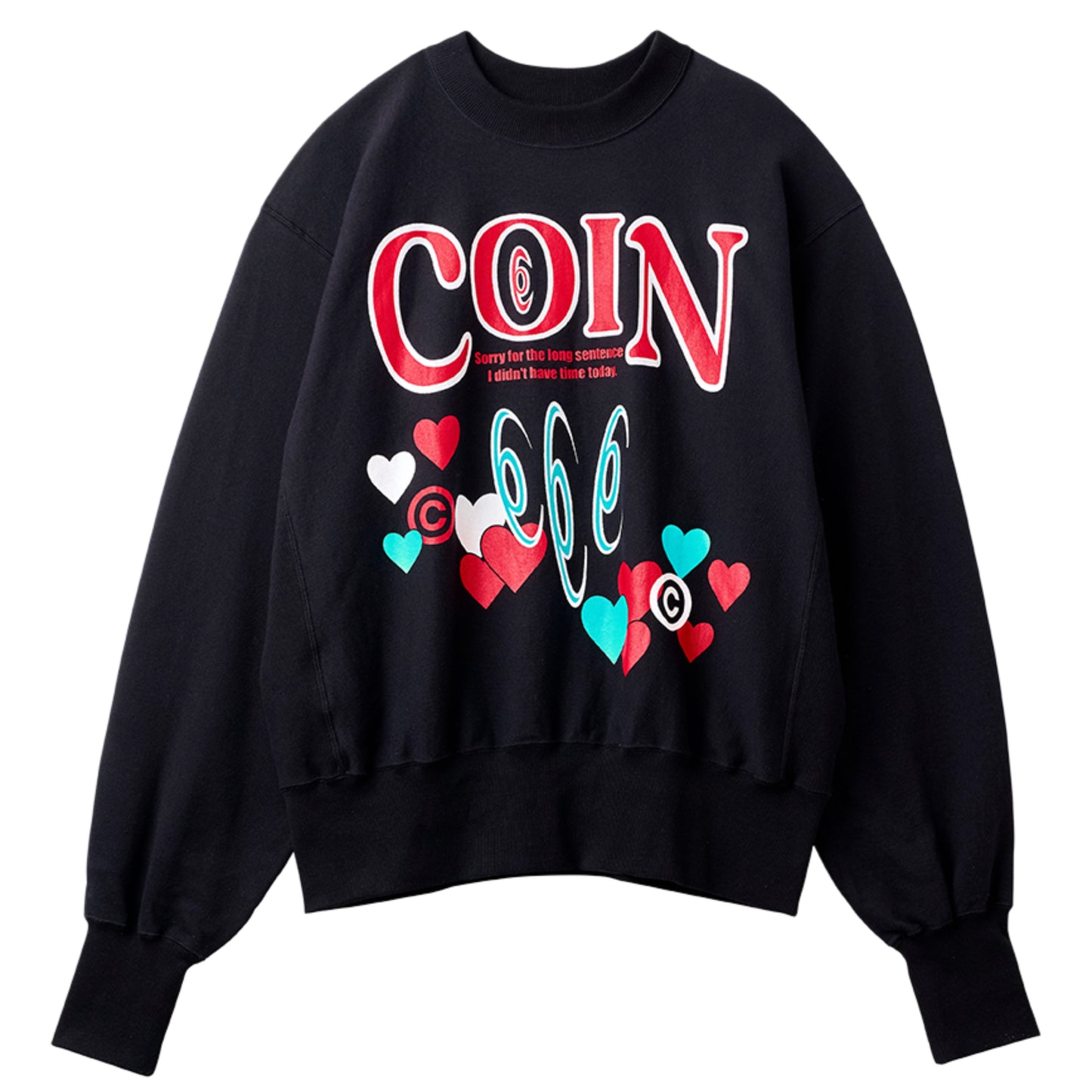 BRIDGE LOVE SILK Sweat shirt / BLACK