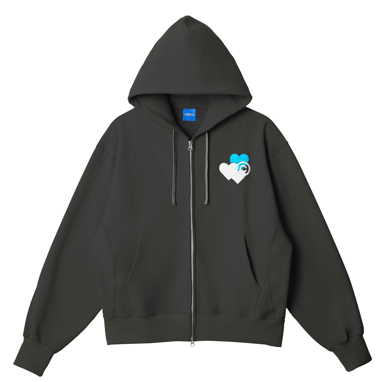 CPD LOVE STITCH HOODIE / Charcoal Gray