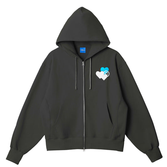 CPD LOVE STITCH HOODIE / Charcoal Gray