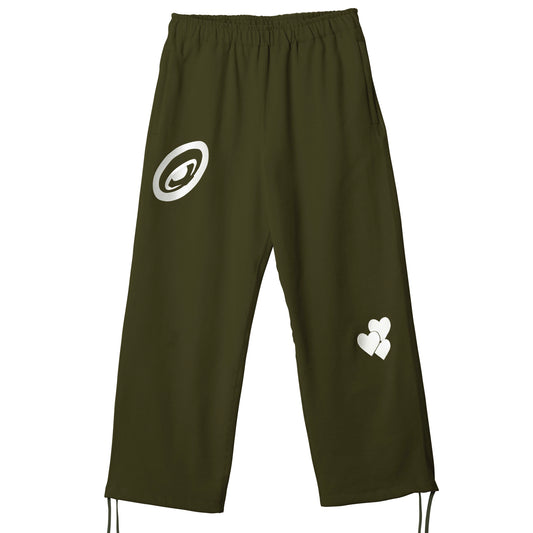 CPD LOVE STITCH SWEAT PANTS / Khaki White
