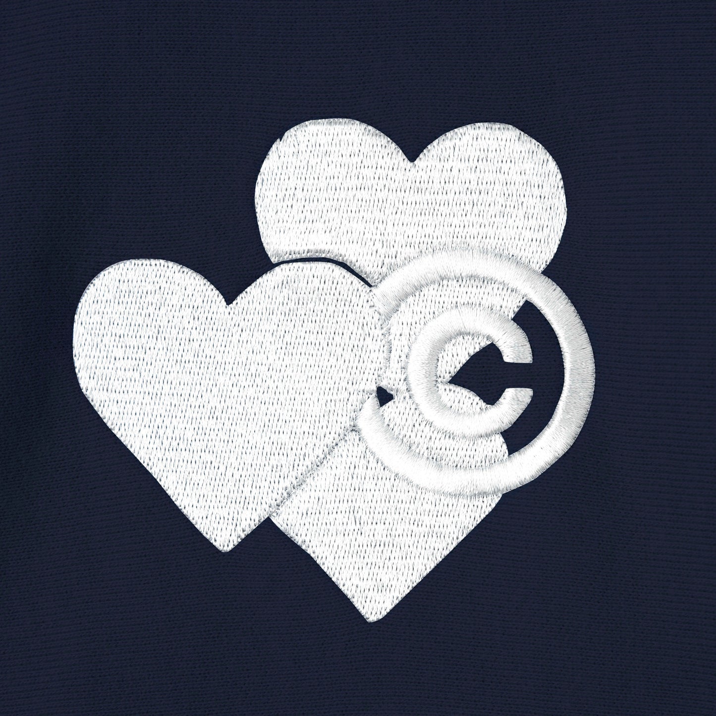 CPD LOVE STITCH HOODIE / Navy White