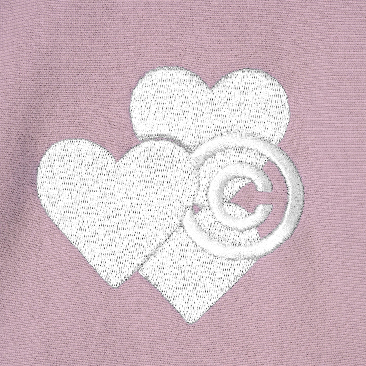 CPD LOVE STITCH HOODIE / Pink White
