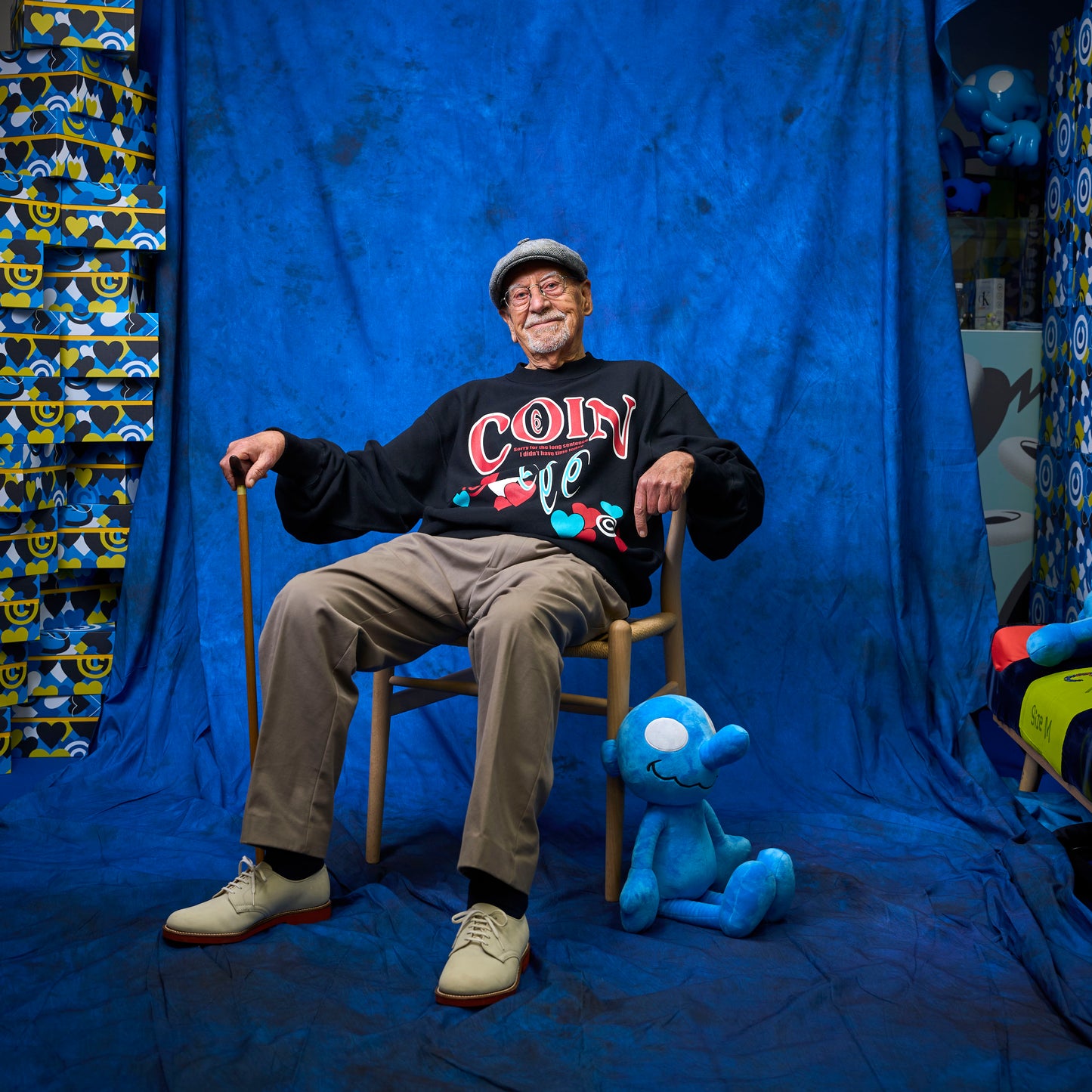 BRIDGE LOVE SILK Sweat shirt / BLACK