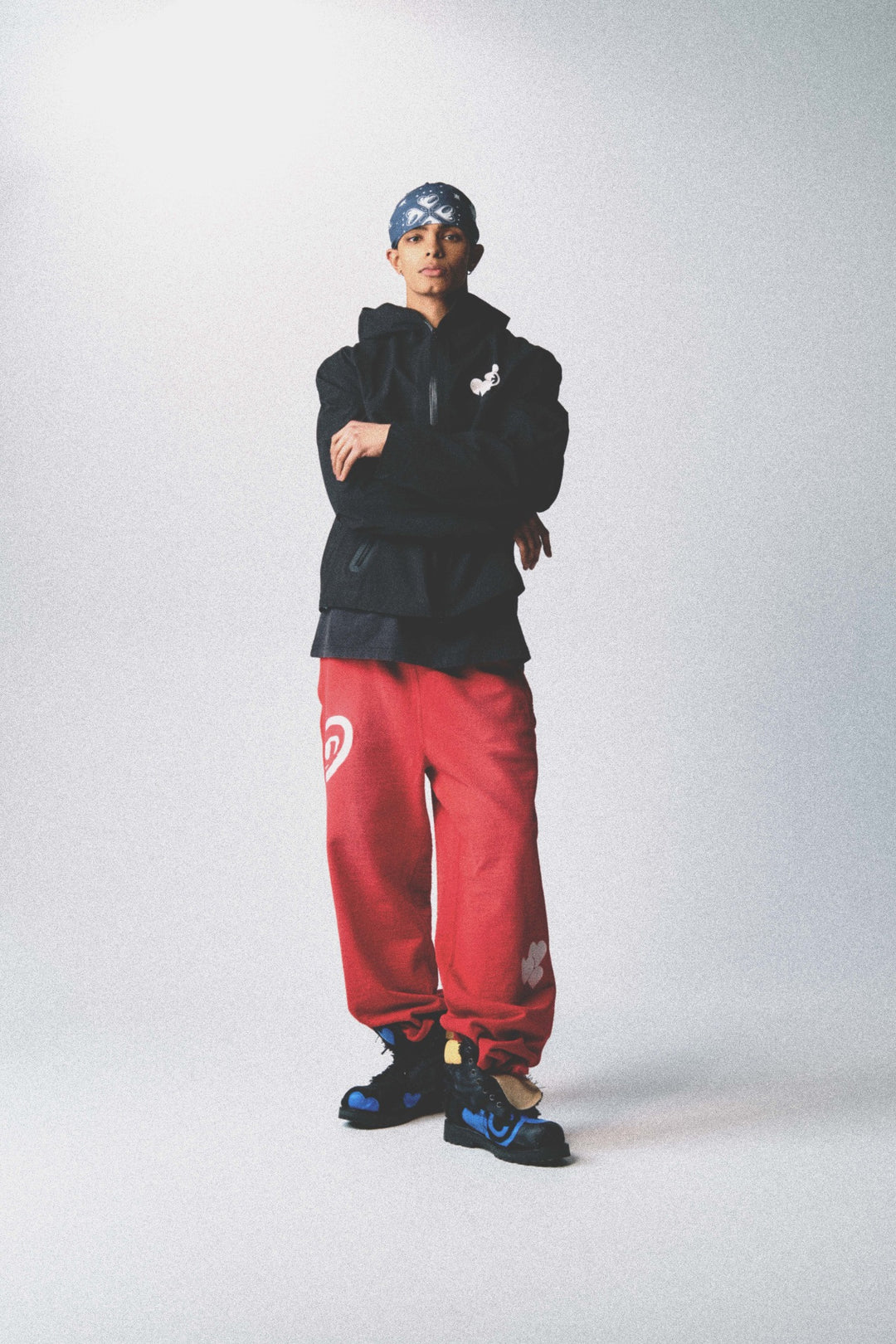 CPD SPRAYING LOVE STITCH PANTS / Red