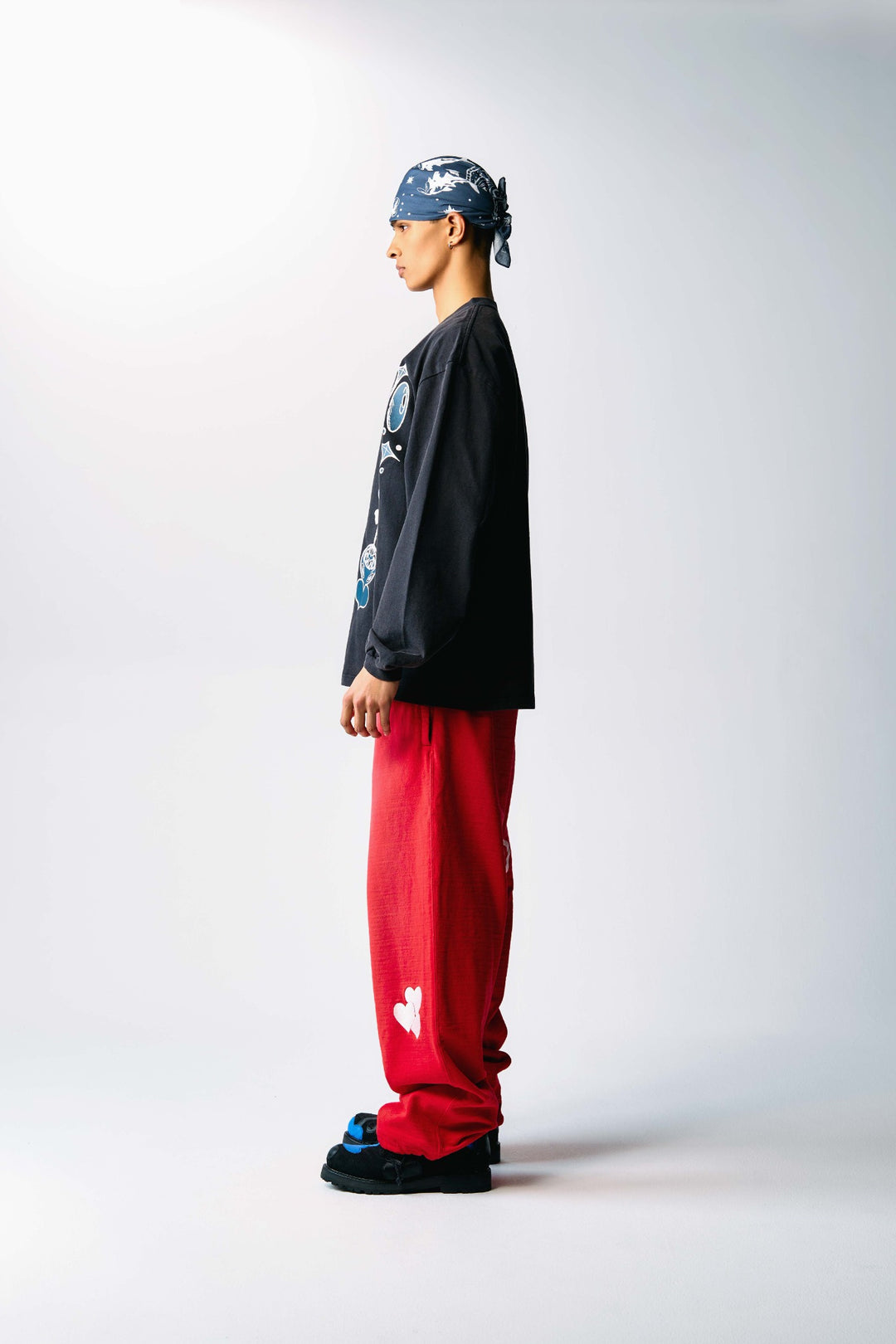 CPD SPRAYING LOVE STITCH PANTS / Red