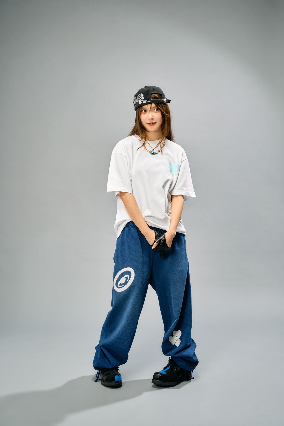 CPD SPRAYING LOVE STITCH HOODIE / Blue