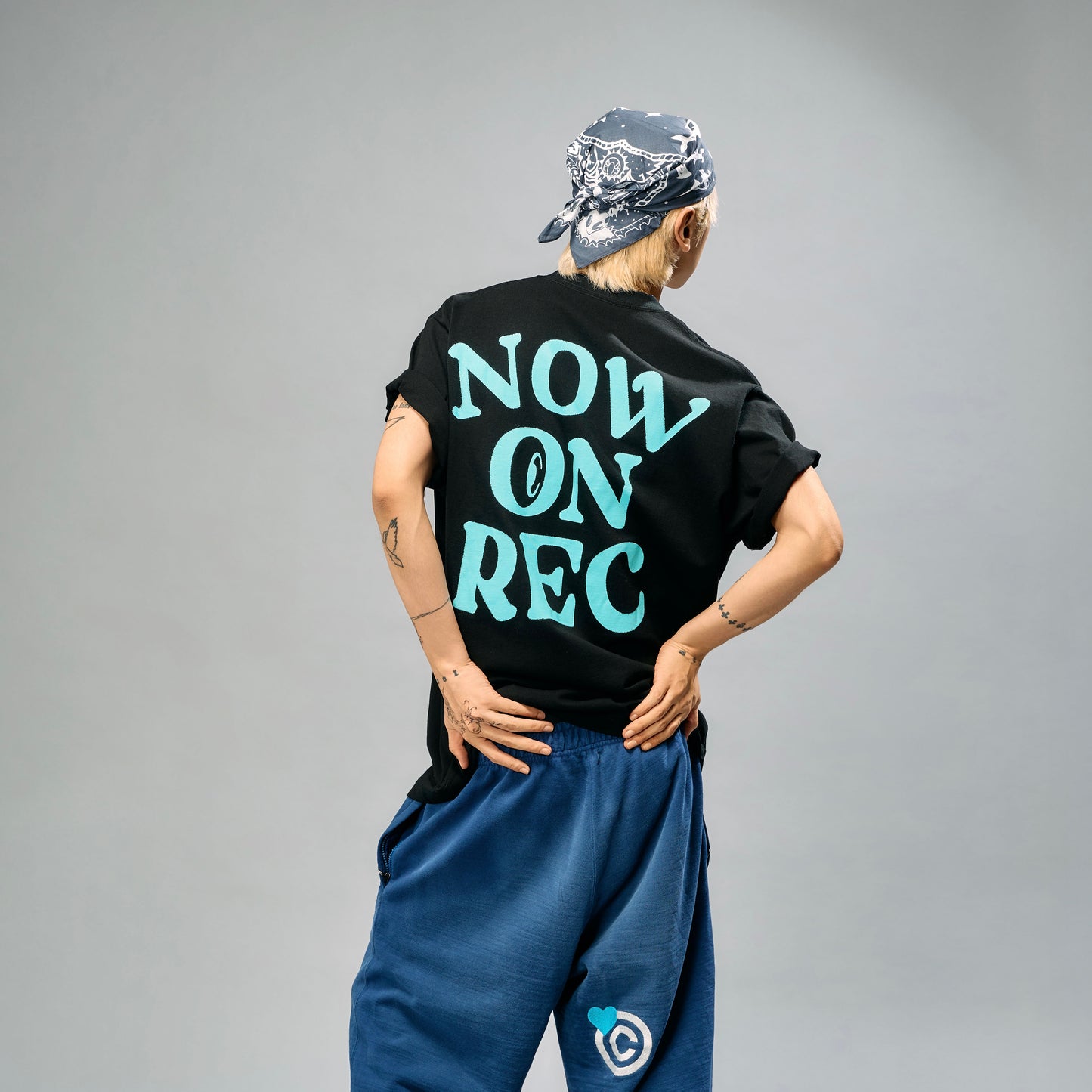 NOW ON REC TEE / Black Blue