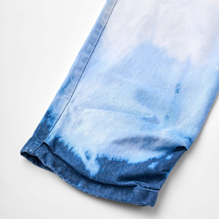 CPD BLEACH DENIM PANTS / White Blue