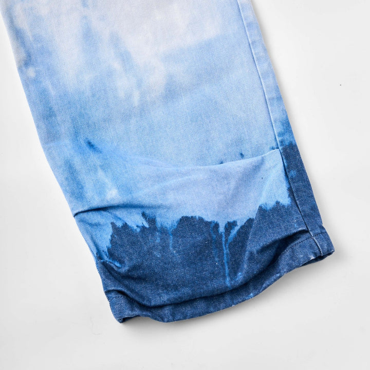 CPD BLEACH DENIM PANTS / White Blue