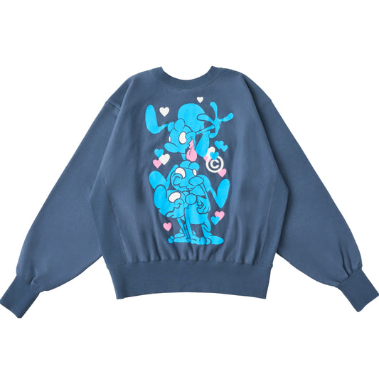 Mr.Shirai Three Sweatshirts / Blue
