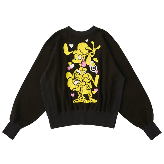 Mr.Shirai Three Sweatshirts / Black Yellow