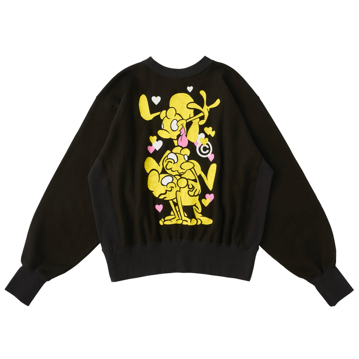 Mr.Shirai Three Sweatshirts / Black