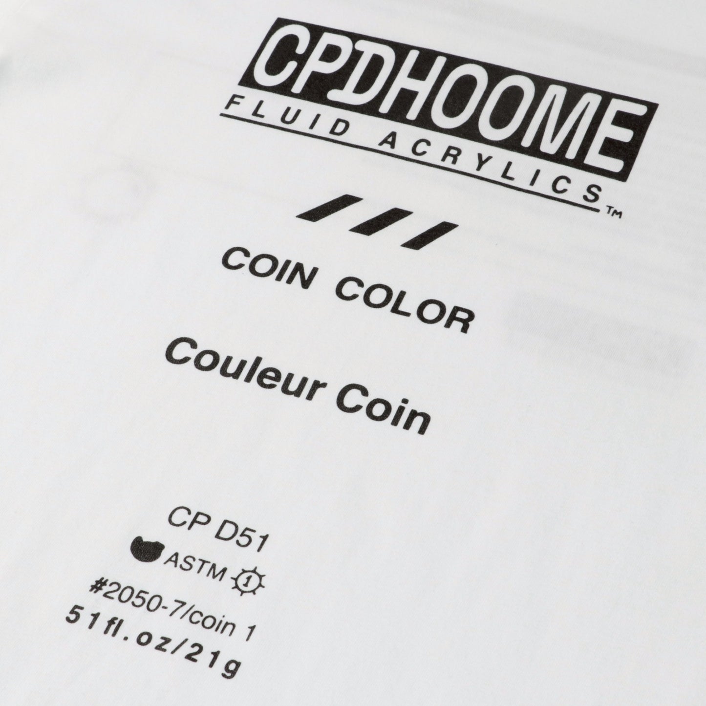 【COMING SOON】FLUID ACRYLICS TEE / White