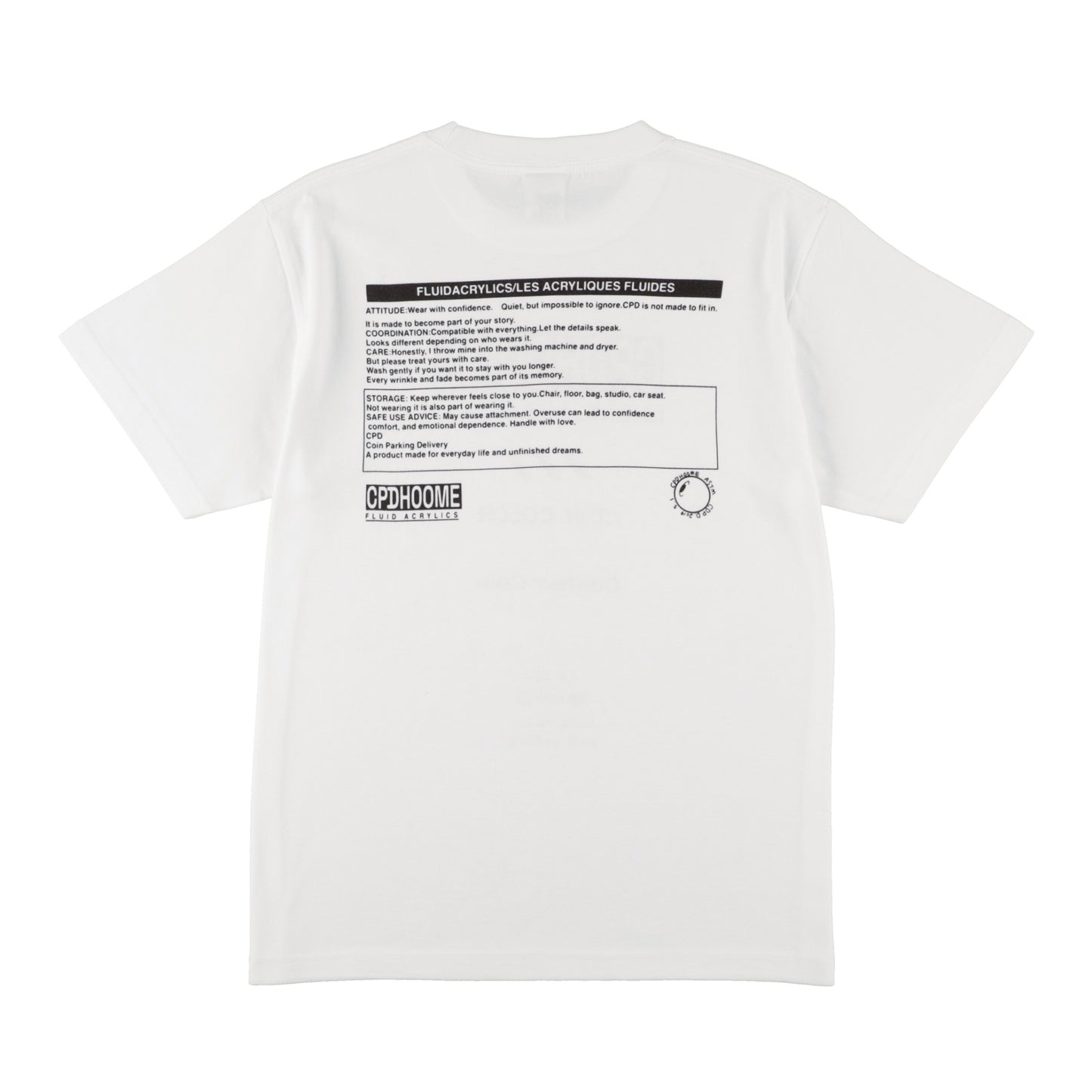 【COMING SOON】FLUID ACRYLICS TEE / White