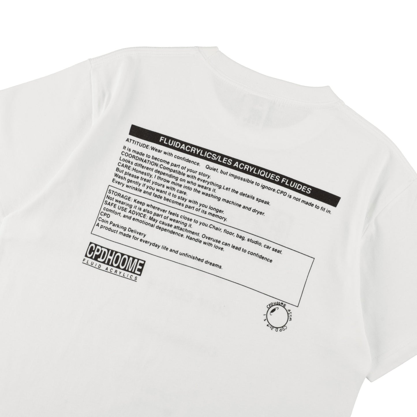 【COMING SOON】FLUID ACRYLICS TEE / White
