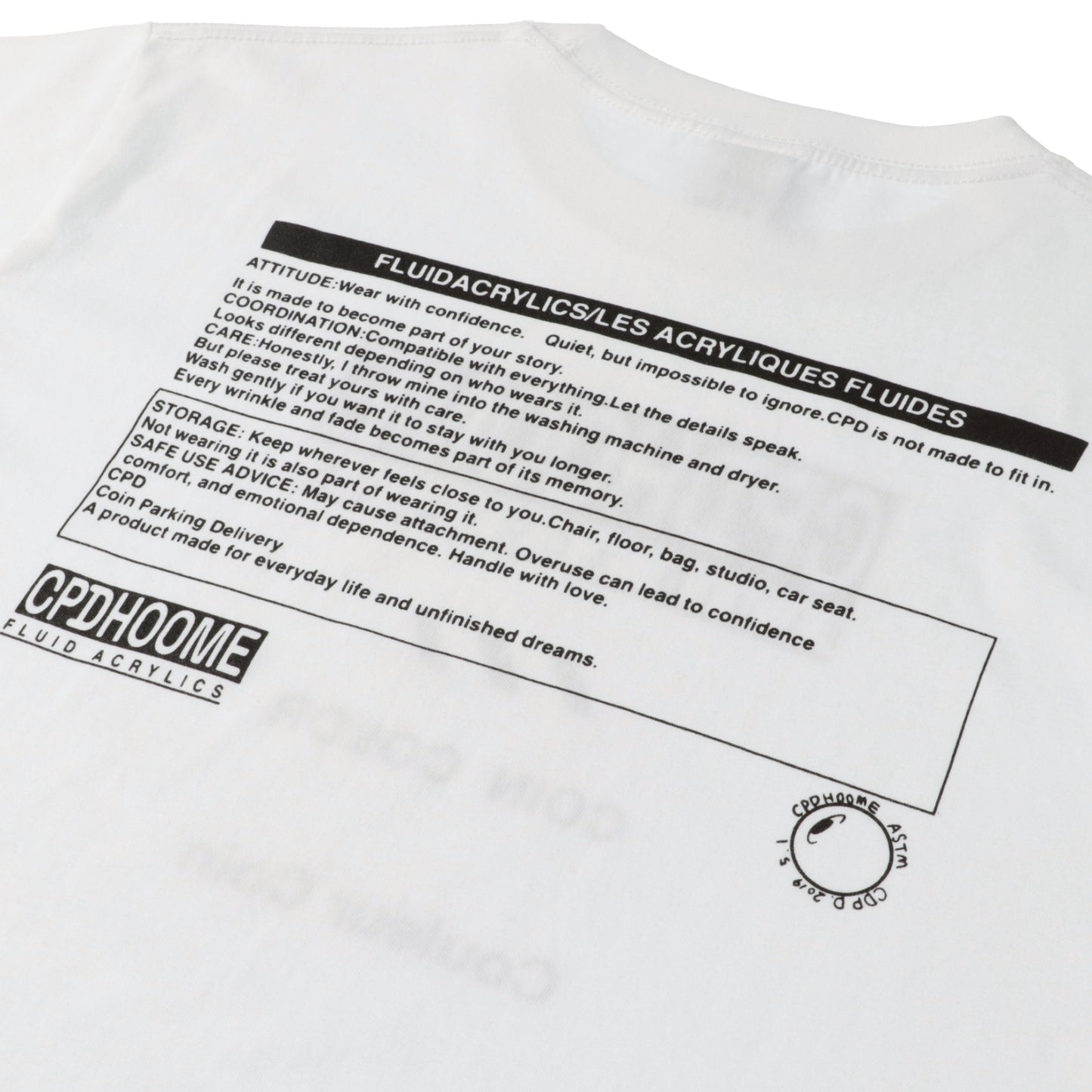 【COMING SOON】FLUID ACRYLICS TEE / White