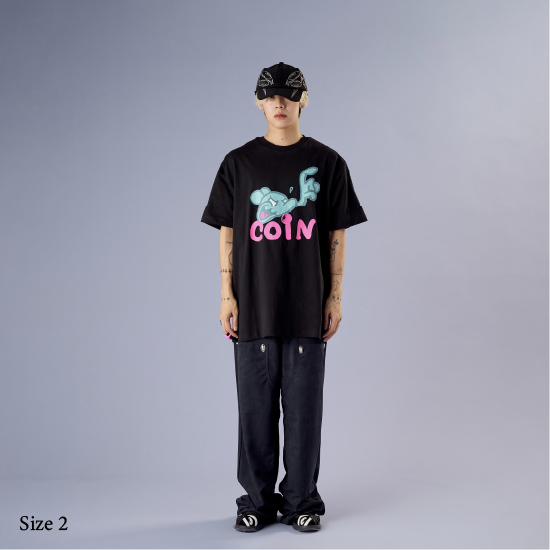 Mr.Shirai COiN TEE / Black