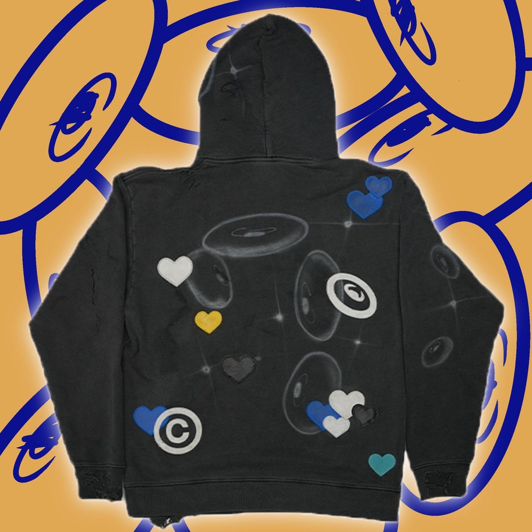 Pine tree pattern hoodie 