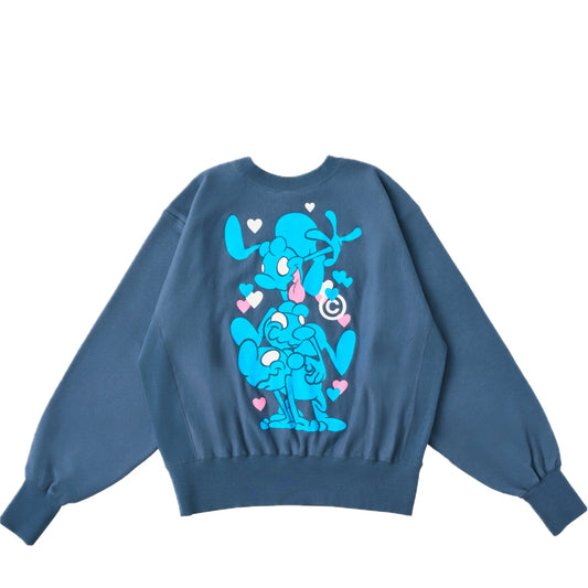 Mr.Shirai Three Sweatshirts / Blue