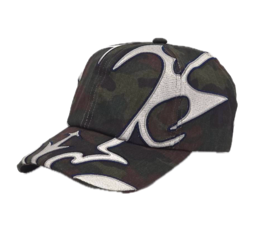 CPD "eNrOll" Cap / Dark Camo & White Embroidery