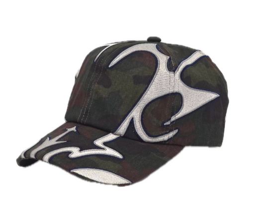 CPD "eNrOll" Cap / Dark Camo & White Embroidery