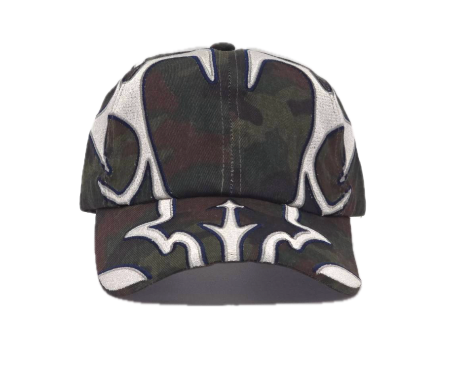 CPD "eNrOll" Cap / Dark Camo & White Embroidery