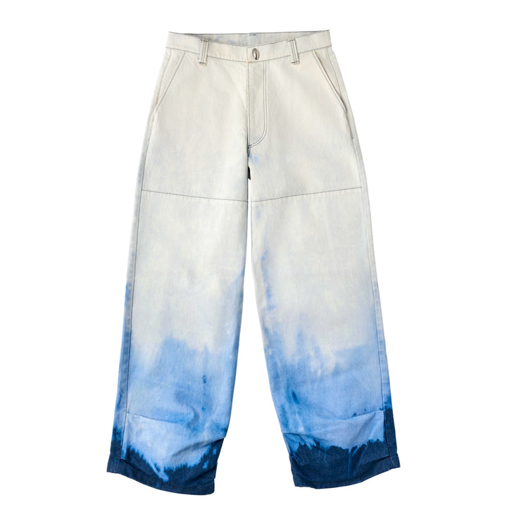 CPD BLEACH DENIM PANTS / White Blue