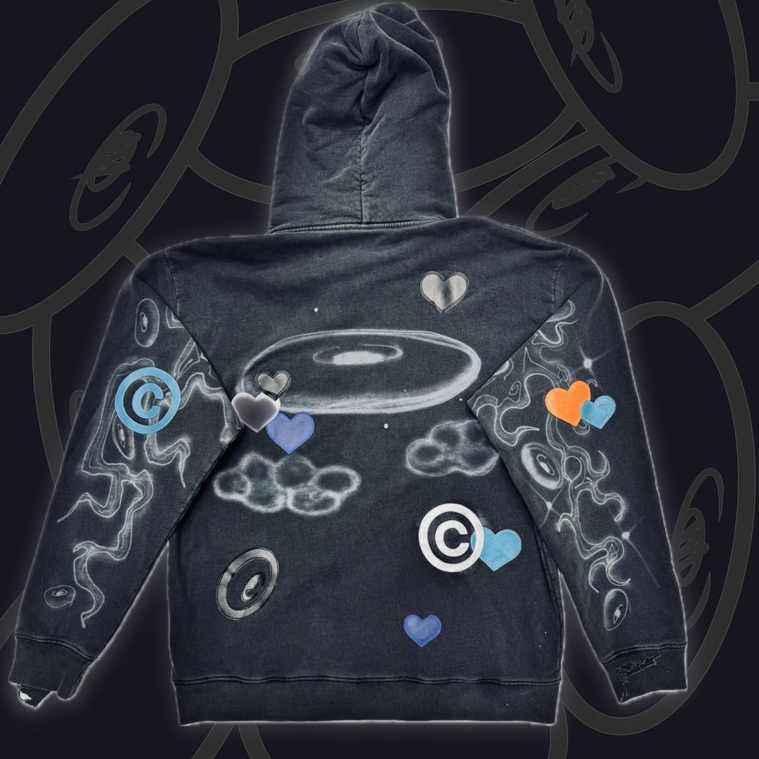 Pine tree pattern hoodie 